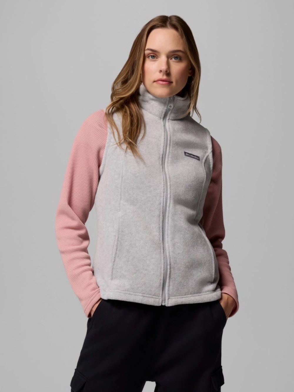 Columbia Benton Springs Fleece Vest Gray Women’s Large